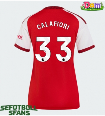 Arsenal Riccardo Calafiori #33 Hemmatröja Kvinnor 2026-27 Kortärmad